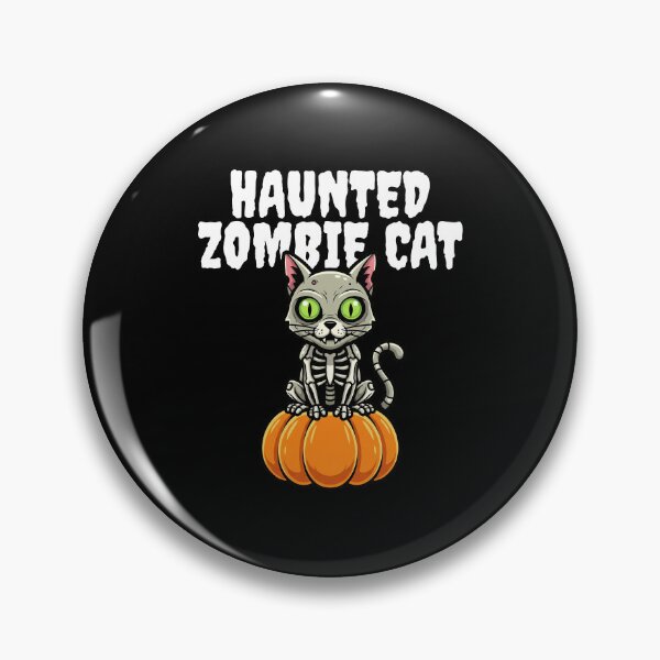 Item preview, HAUNTED ZOMBIE CAT - ZOMBIE HALLOWEEN designed and sold by KEF Custom.