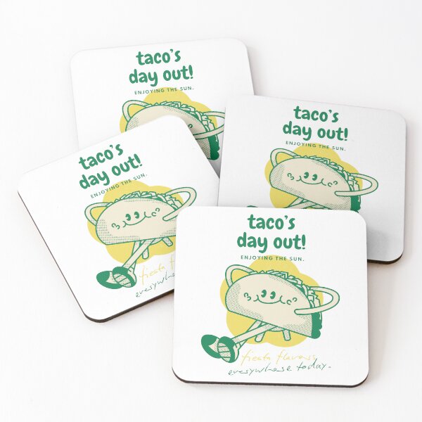 Item preview, Playful Taco with Big Smile and Warm Colors designed and sold by SplashTastic.