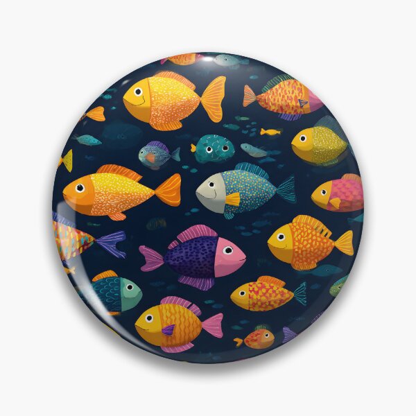 Item preview, Funny Fish Vintage Sea Pattern designed and sold by SecretDicer.