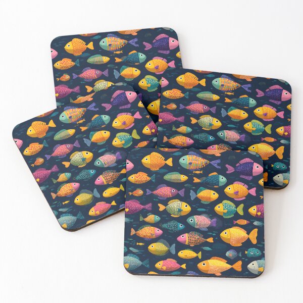 Item preview, Funny Fish Vintage Sea Pattern designed and sold by SecretDicer.