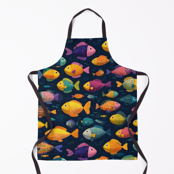 Item preview, Funny Fish Vintage Sea Pattern designed and sold by SecretDicer.