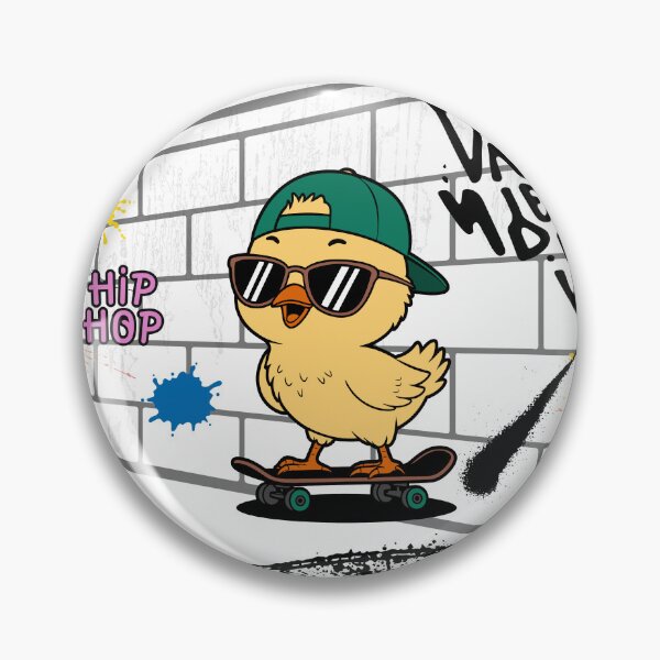Item preview, Hip Hop Skateboarding Chick – Street Art Style designed and sold by weerayar.