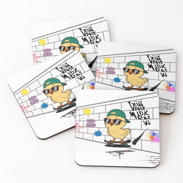 Item preview, Hip Hop Skateboarding Chick – Street Art Style designed and sold by weerayar.