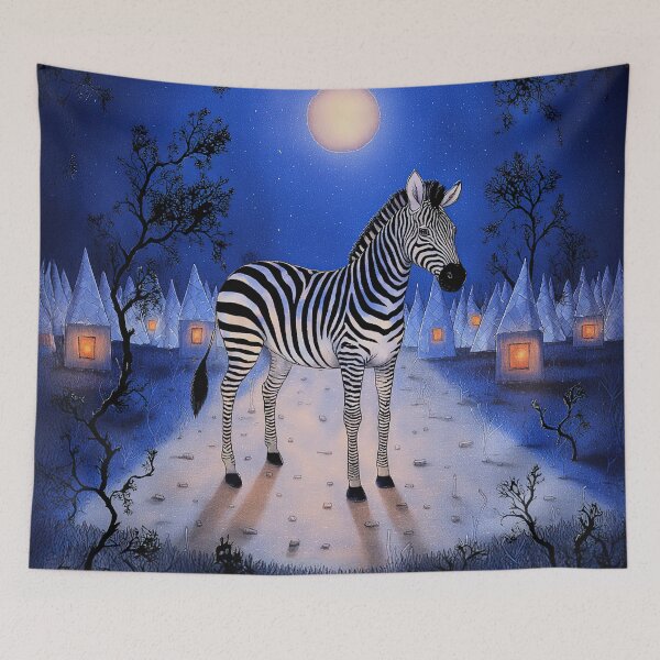 Item preview, Moonlit Zebra Path designed and sold by Whimsical Hug.