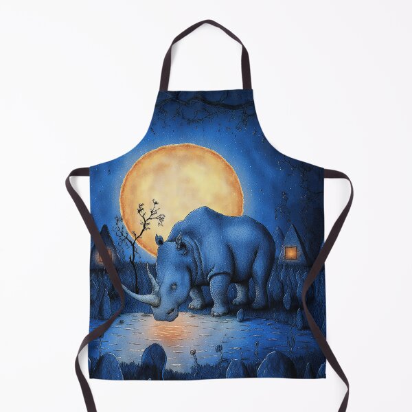 Item preview, Moonlit Rhino Reflections designed and sold by Whimsical Hug.