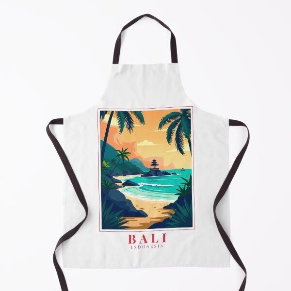 Item preview, Bali Indonesia Illustration design – Tropical Serenity & Cultural Elegance designed and sold by MapMyMiles.
