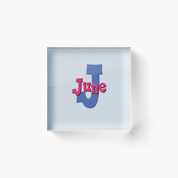 Item preview, J is for June, Girl's/Woman's Name and Initial  designed and sold by CharlottePlaceArt.