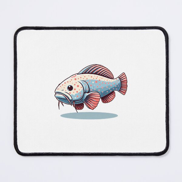 Item preview, Colorful Catfish with Blue and Pink Pattern and Whiskers designed and sold by cave-canvas.