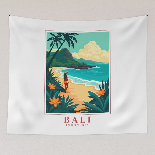 Item preview, Bali Indonesia Beach & Jungle – Bali Island Vibes designed and sold by MapMyMiles.