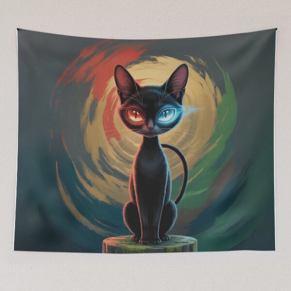 Item preview, Prince of Mystical Darkness – Wise and Protective Feline designed and sold by FusiTink.