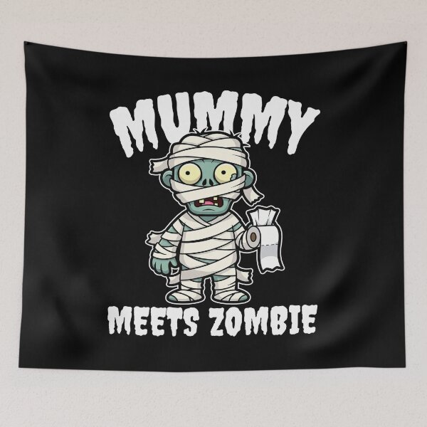 Item preview, MUMMY MEETS ZOMBIE - ZOMBIE HALLOWEEN designed and sold by KEF Custom.