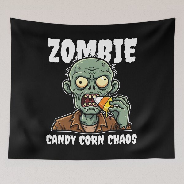 Item preview, ZOMBIE CANDY CORN CHAOS - ZOMBIE HALLOWEEN designed and sold by KEF Custom.