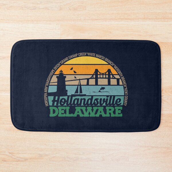 Item preview, Hollandsville Delaware Retro Sunset Local Pride Logo  designed and sold by CRHPOD20.