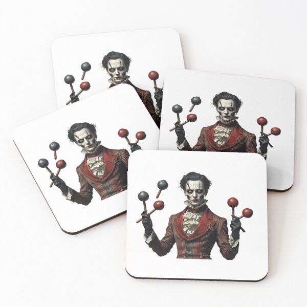 Item preview, Dark Victorian clown with gothic makeup designed and sold by StormArte.