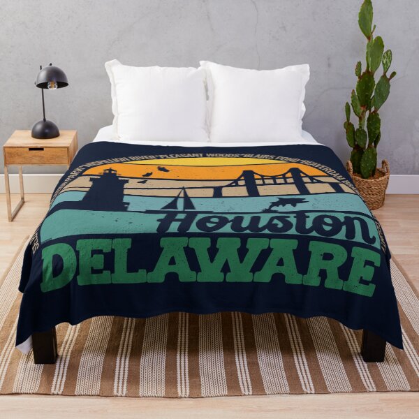 Item preview, Houston Delaware Retro Sunset Local Pride Logo  designed and sold by CRHPOD20.