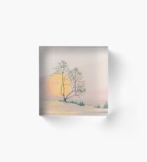 Golden Sun Acrylic Block