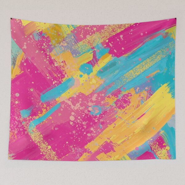 Item preview, abstract blue,pink,green design art designed and sold by anandsiva2703.