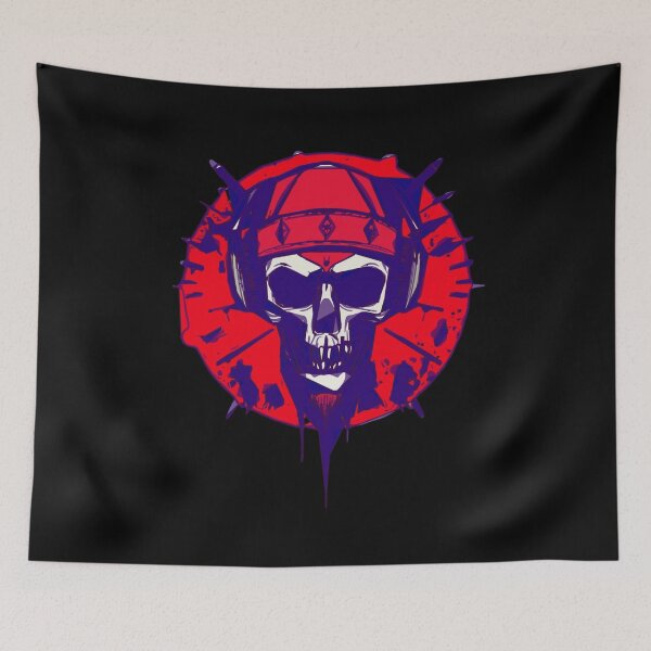 Item preview, Hardcore Purple and Red Graffiti Skull Design designed and sold by UNK-Fatigues.
