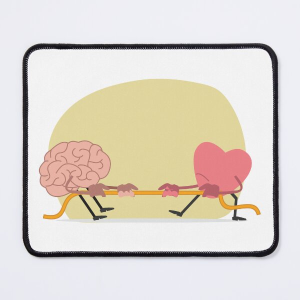 Item preview, Heart and Brain Tussle designed and sold by WhaataWorld.