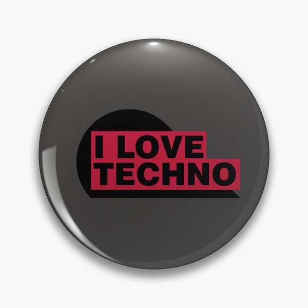Artikelvorschau, Ich liebe Technomusik – minimalistisches Design entworfen und verkauft von Absyntart.