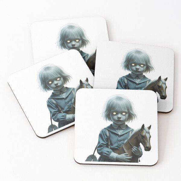 Item preview, Victorian ghost girl with toy horse designed and sold by StormArte.