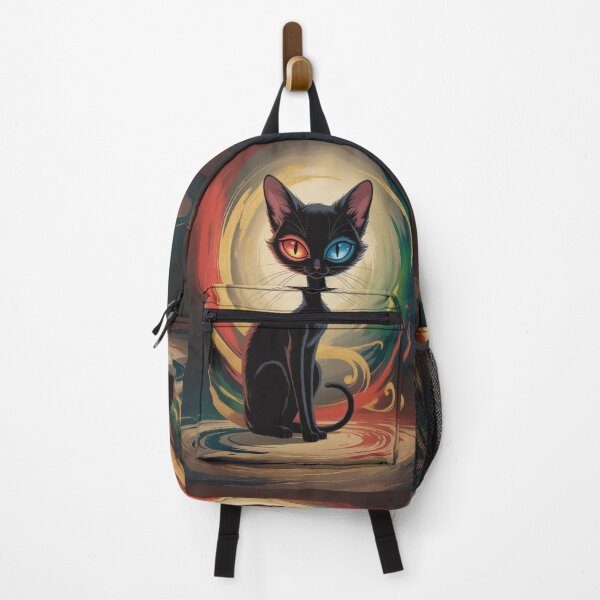 Item preview, Enigmatic Eclipse Cat – Guardian of Celestial Duality designed and sold by FusiTink.