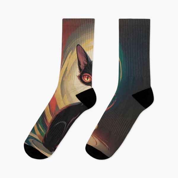 Item preview, Enigmatic Eclipse Cat – Guardian of Celestial Duality designed and sold by FusiTink.