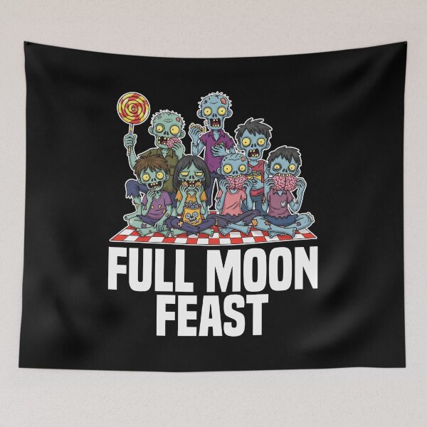 Item preview, FULL MOON FEAST - ZOMBIE HALLOWEEN designed and sold by KEF Custom.