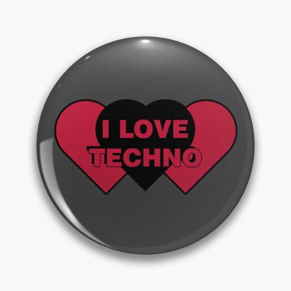Artikelvorschau, Ich liebe Technomusik – minimalistisches Design entworfen und verkauft von Absyntart.