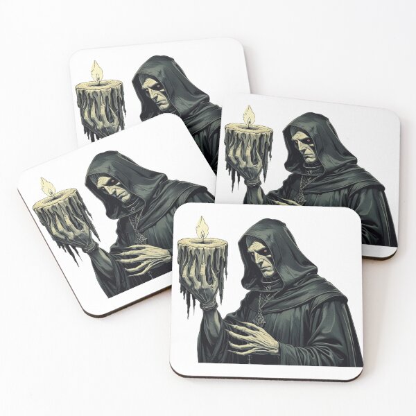 Item preview, Victorian Dark Monk with Mystical Candle designed and sold by StormArte.