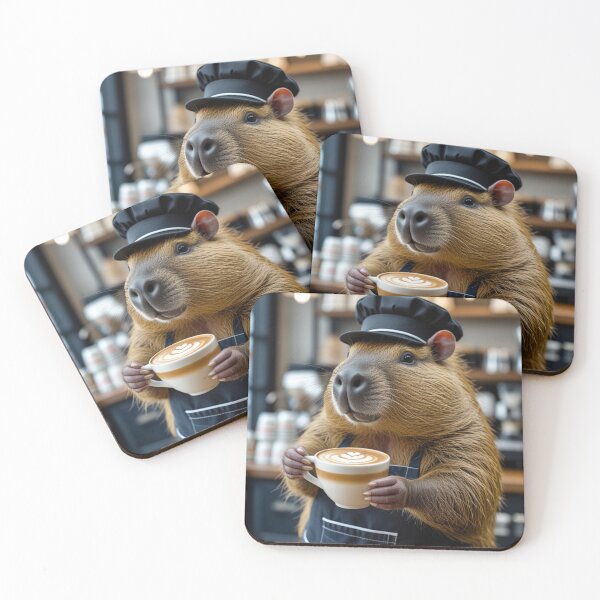 Item preview, CapyBara barista designed and sold by Gina-rin.