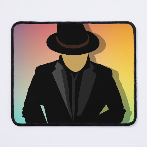 Item preview, Mysterious Noir Man Silhouette – Retro Detective Aesthetic Art designed and sold by sgorjainovs.