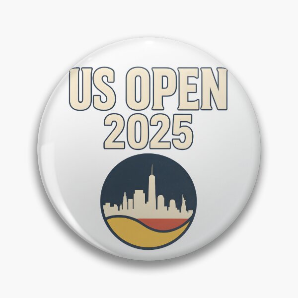 Item preview, US Open 2025 Tennis Shirt – New York Skyline Retro Graphic Tee for Tennis Fans designed and sold by BRAINROTWEAR.