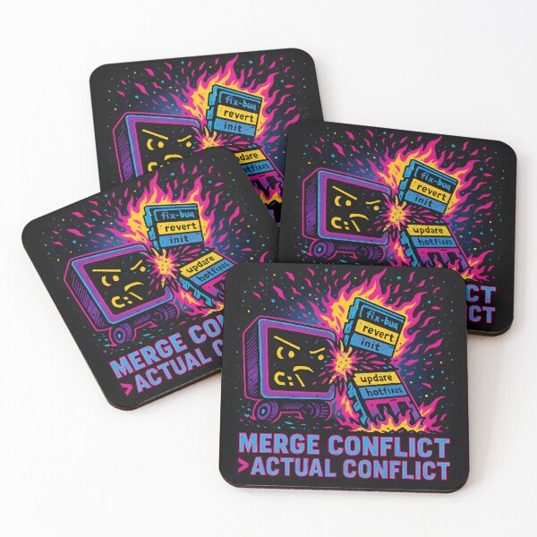 Item preview, Merge Conflict – Git Coding 1 designed and sold by NeonStack.