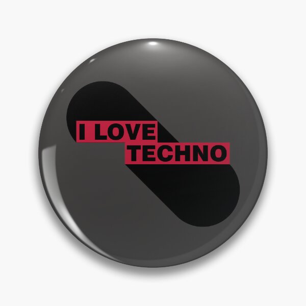 Artikelvorschau, Ich liebe Technomusik – minimalistisches Design entworfen und verkauft von Absyntart.