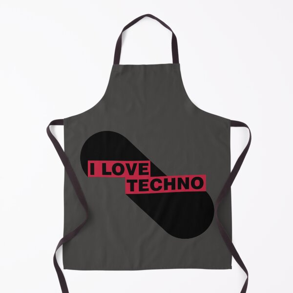 Artikelvorschau, Ich liebe Technomusik – minimalistisches Design entworfen und verkauft von Absyntart.