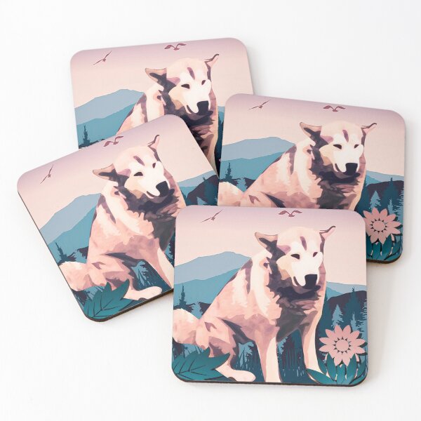 Item preview, Pastel Dog Illustration – Cute Minimal Pet Art in Soft Colors designed and sold by sgorjainovs.