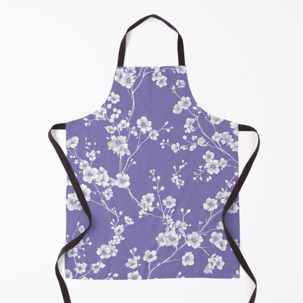Item preview, Lavender White Cherry Blossom Pattern designed and sold by GrinGalore.