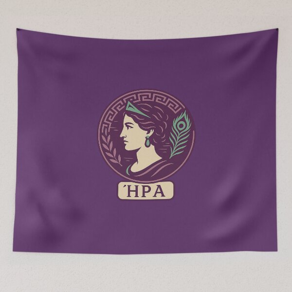 Item preview, Neon Oracle Badge – Hera • Greek Mythology Goddess of Marriage & Queenship designed and sold by Bratak.