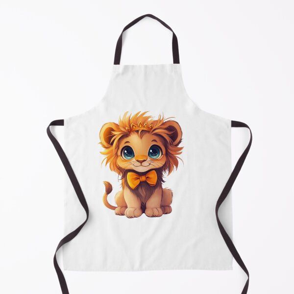 Item preview, Cute Lion Cub with Crown – King of Beasts designed and sold by BGHoneyPrints.