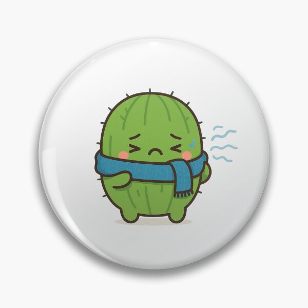 Item preview, Cold Cactus – Cute Kawaii Chibi Plant Design designed and sold by artbyTSR.