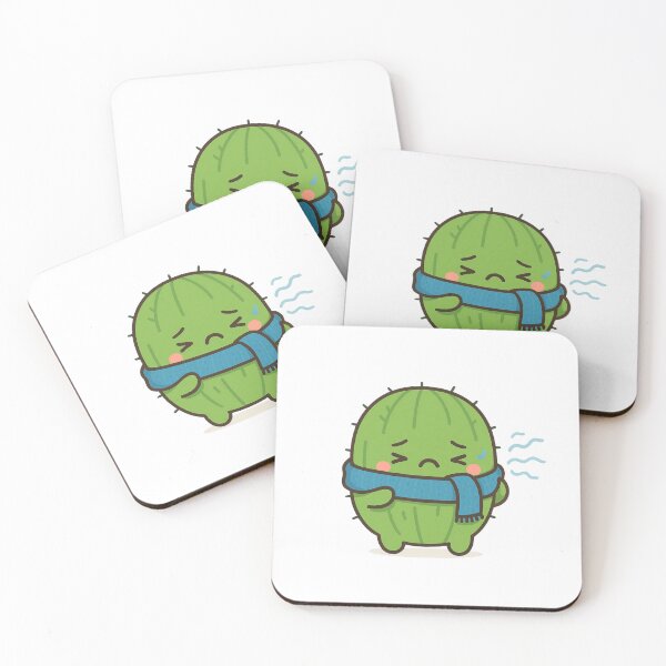 Item preview, Cold Cactus – Cute Kawaii Chibi Plant Design designed and sold by artbyTSR.