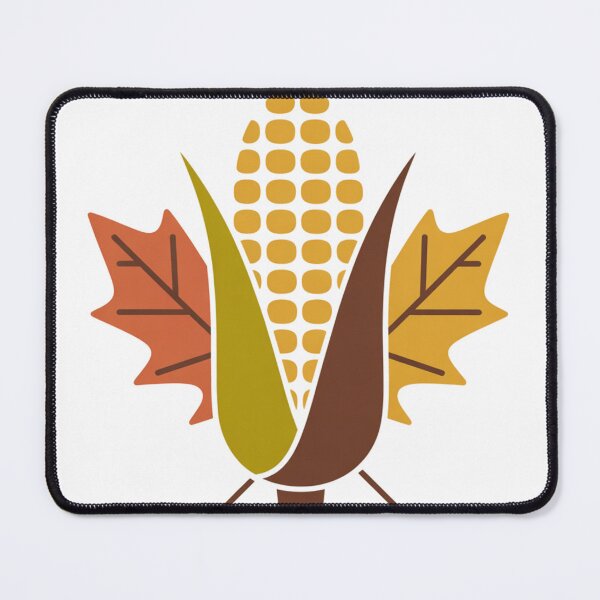 Item preview, Rustic Thanksgiving Corn and Autumn Leaves Design – Cozy Fall Harvest Artwork for Seasonal Home Decor and Gifts designed and sold by ArtByYunus.