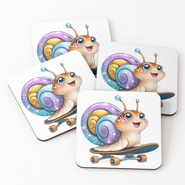 Item preview, Funny Snail on a Skateboard designed and sold by BGHoneyPrints.