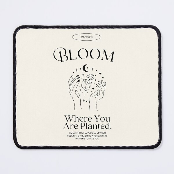 Item preview, Bloom Where You Are Planted — Gentle Reminder of Growth and Self-Acceptance designed and sold by SmolSummer.Homie.