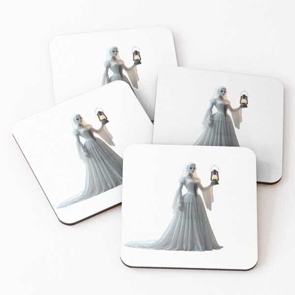Item preview, Victorian Ghost Bride with Lit Lantern designed and sold by StormArte.