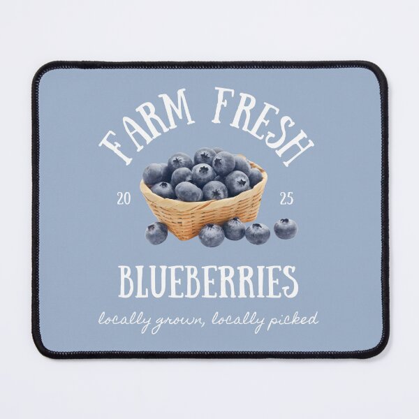 Item preview, Farm Fresh Blueberries - white font designed and sold by BusyBeeBtq.