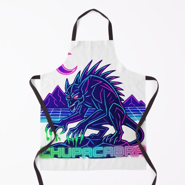 Item preview, Chupacabra Neon Synthwave – Vaporwave Cryptid Design designed and sold by Folk Bestiary.
