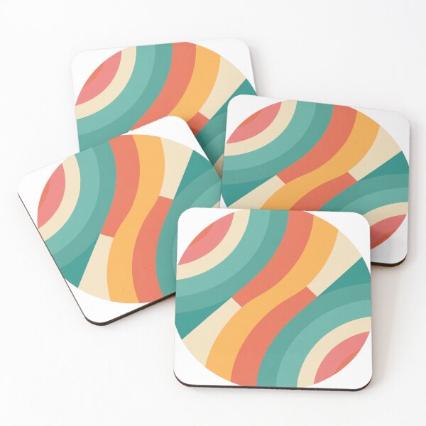 Item preview, Retro Abstract Wave Pattern Design – Colorful Vintage Aesthetic Artwork for Bold and Creative Style designed and sold by ArtByYunus.