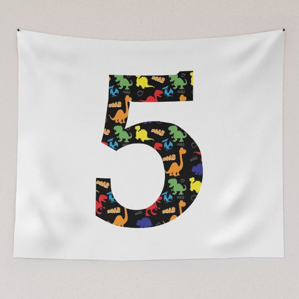 Item preview, Kids Dinosaur 5th Birthday 5 Years Old Rawr I'm 5 designed and sold by Blok45.